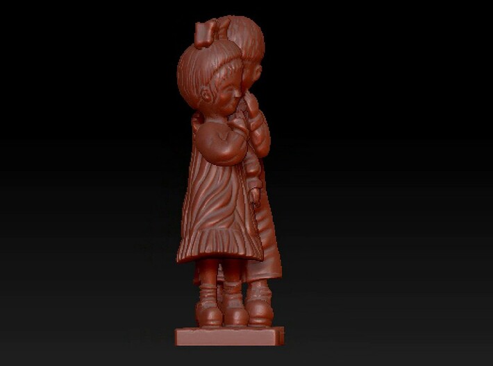 boy and girl figurine  3d printed 