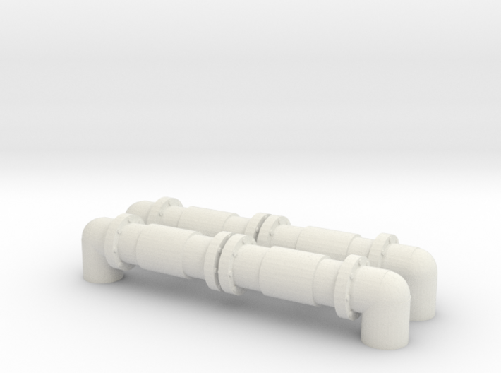 Industrial Pipeline (x2) 1/144 3d printed