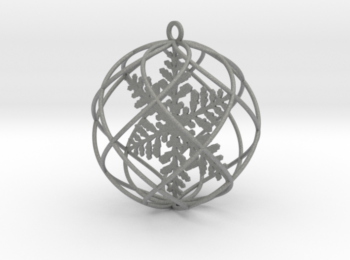 snowflake bauble ornament 3d printed