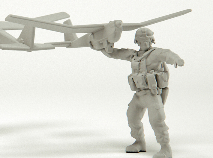 Soldier 23 UAV 1 72 Scale 3d printed