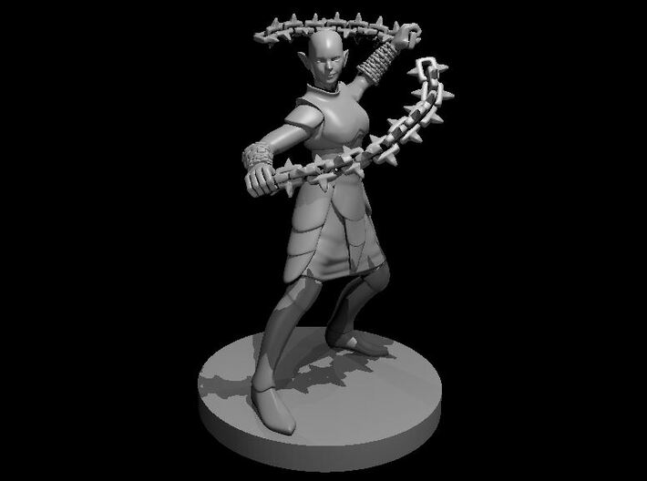 Shadar-kai Shadow Dancer - with or without chains 3d printed 