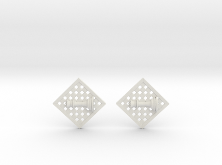 Chess Earrings - Queen 3d printed