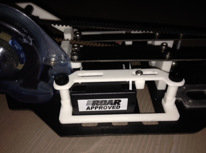 Kyosho Lazer ZX - Lipo Battery Tray Kit 3d printed Full Rear Position (requires optional Deck Mount)