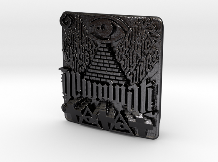 Illuminati Belt Buckle 3d printed