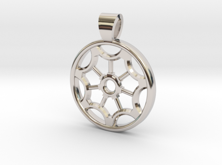 Rosette type 2 [pendant] 3d printed