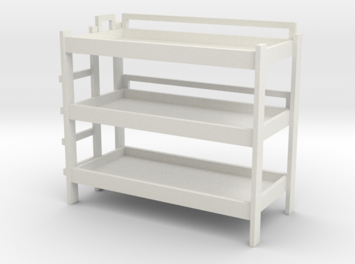 Triple Bunk Bed 1/24 3d printed