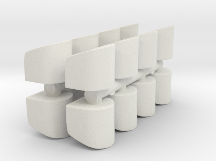Rounded Chair (x16) 1/160 3d printed