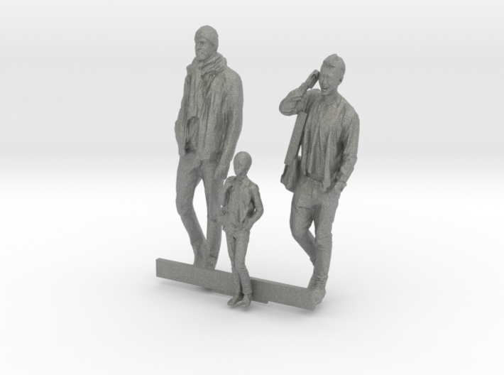 HO Scale Men and Boy 3 3d printed This is a render not a picture