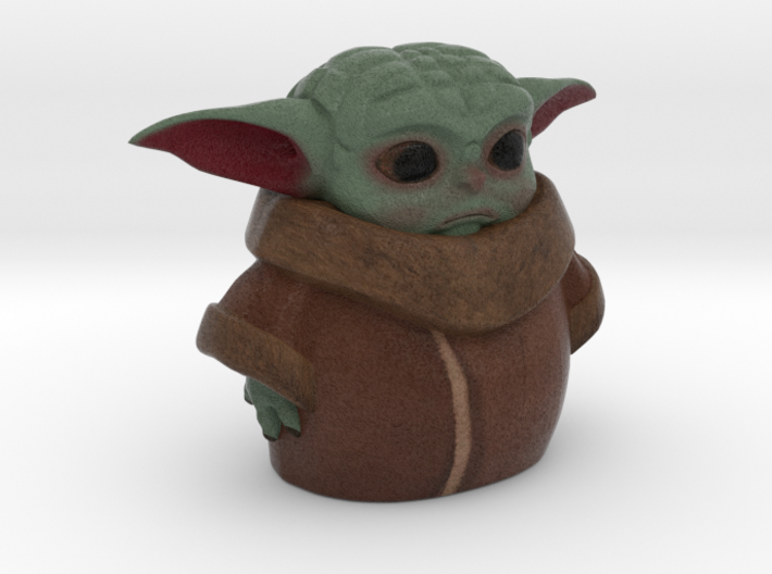 baby yoda 60mm / 2.4 inches tall 3d printed