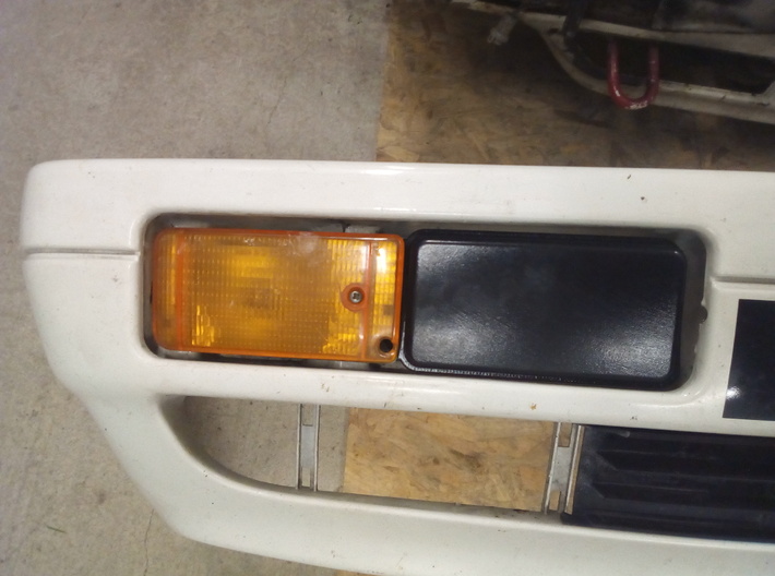 Audi 80/90/Coupe GT RH Foglight Infill Panel 3d printed Infill painted in satin black