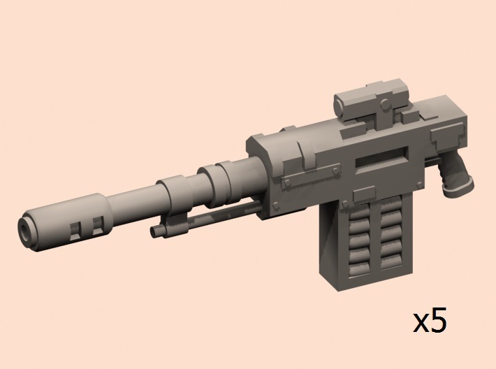 28mm automatic guns SM x5 3d printed