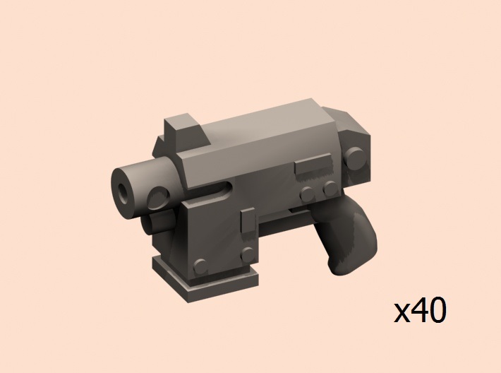 28mm gyrojet pistols x40 3d printed