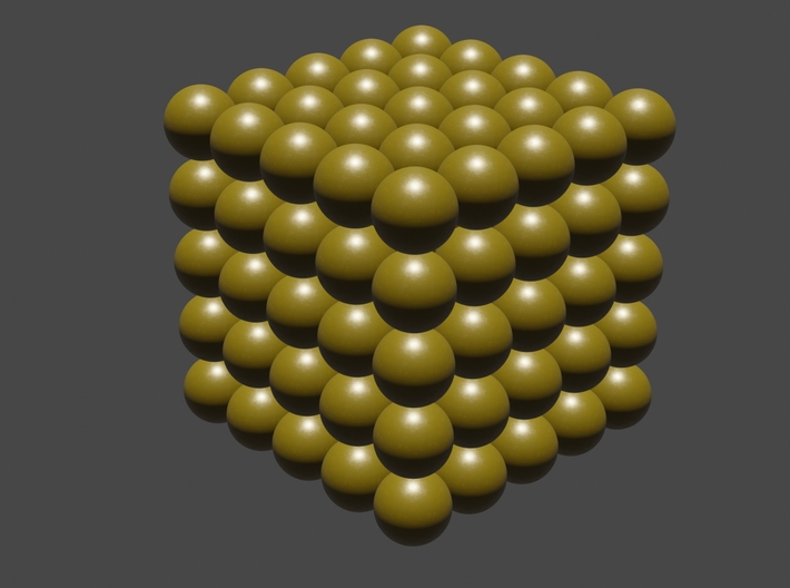 Cube spheres 3d printed 