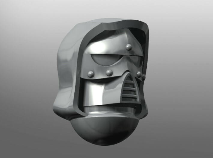 Chronos pattern Helmet (with hood) 3d printed 
