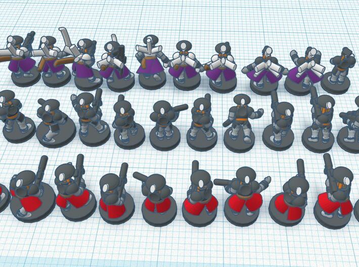 Agano technologies Security Bots (6/8mm) 3d printed 