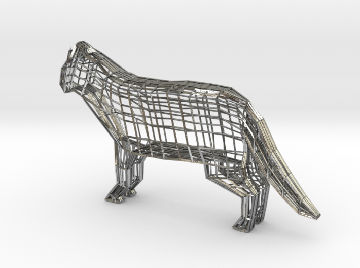 Wireframe cat 3d printed
