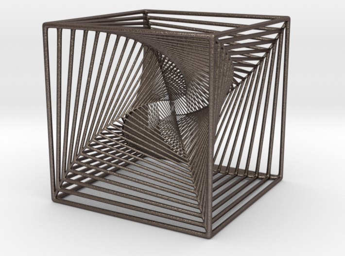 Cube-Warped Space 3d printed