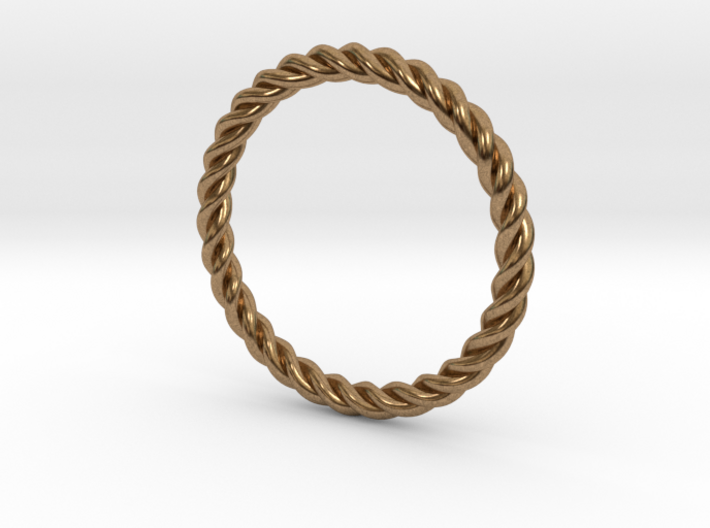 Ring Twisted 16 mm diameter or size 5.5  3d printed 