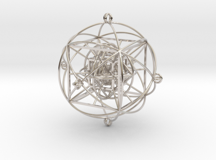 Unity Sphere (yin) 3d printed