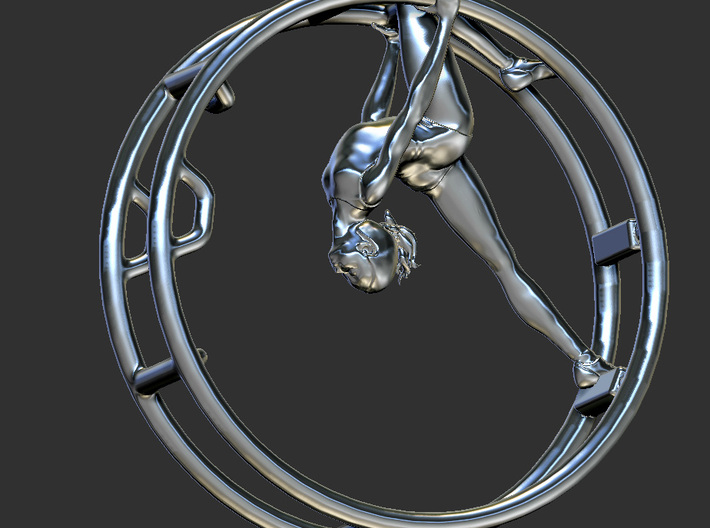 Wheel Gymnastics Pendant Pose4 3d printed 