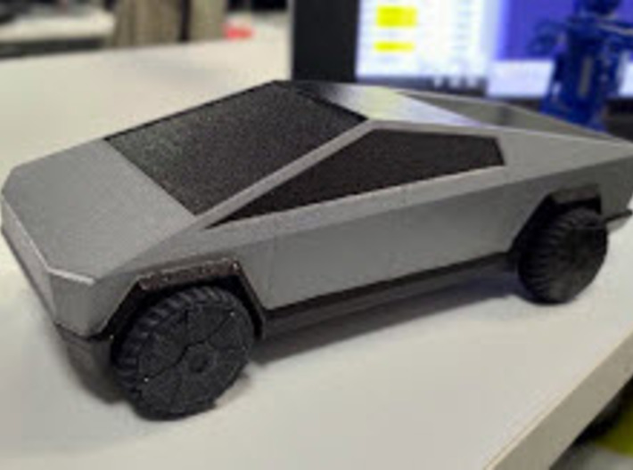 Cybertruck V1 3d printed hand painted sample