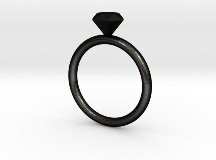 Ring Diamond 16D 3d printed