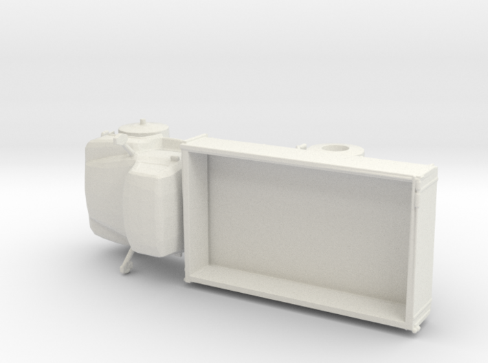 HO Scale Flat Bed Truck 3d printed This is a render not a picture