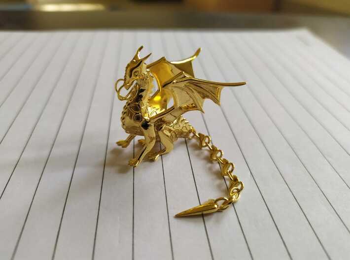 Mighty Norse Dragon pendant 3d printed 