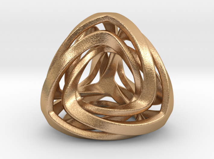 Twisted Tetrahedron Pendant 3d printed