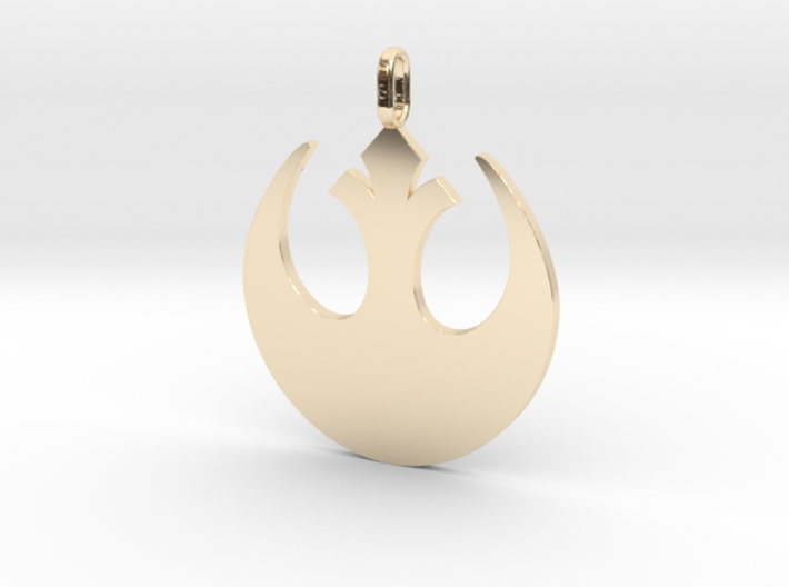 Star wars rebel badge pendant 3d printed