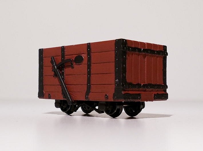 009 FR Five Plank Wagon 4mm Scale 3d printed