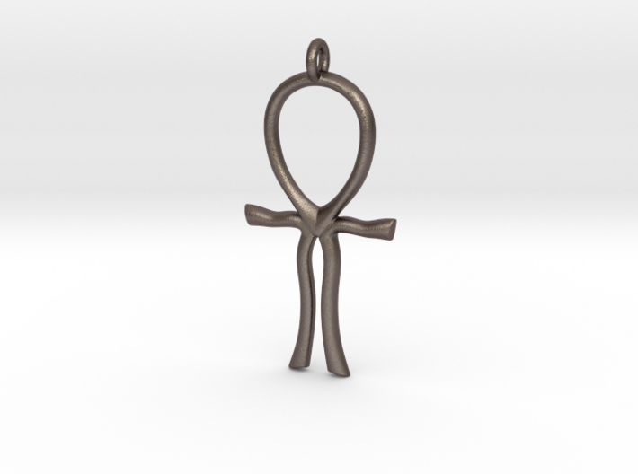 Lemurian Ankh Pendant 3d printed