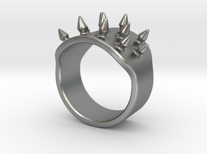 Spiked Armor Ring_B 3d printed