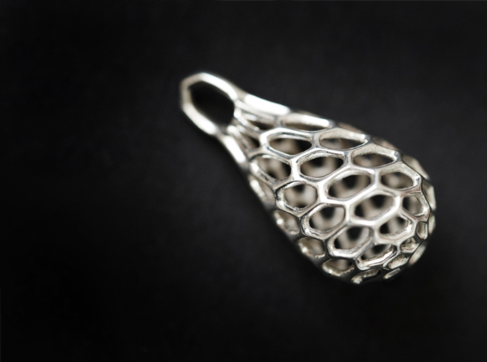 COSMIC 3d printed COSMIC in Fine Detail Polished Silver