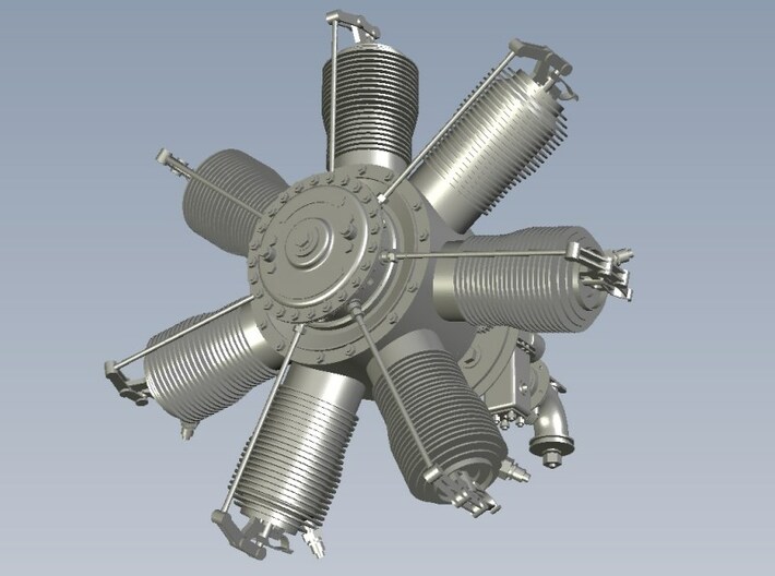 1/15 scale Gnome 7 Omega rotary engine x 1 3d printed 