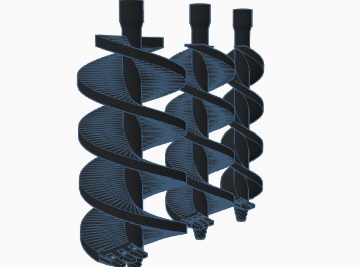 1:50 Auger for Bobcat S750 Coupler 3d printed 