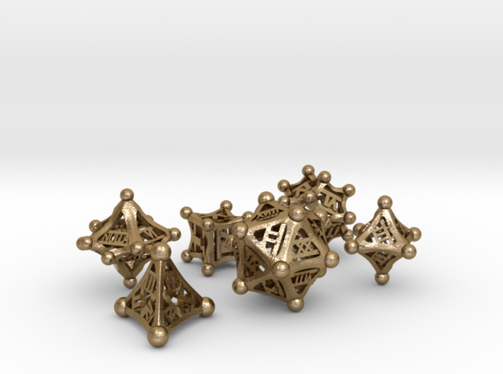 Roman polyhedral set 3d printed