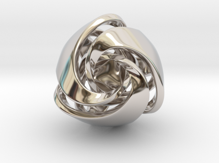 Twisted Geometric Pendant - Tetra 3d printed