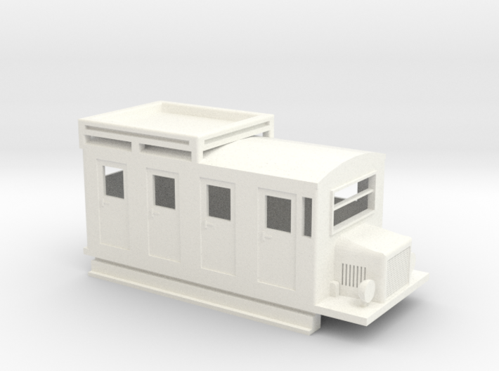 009 RAILBUS WITH LUGGAGE ROOF RACK 3d printed