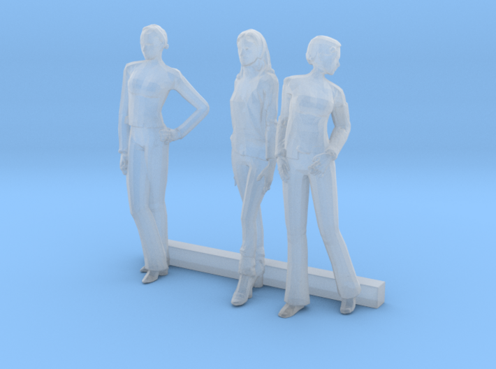 HO Scale Women 3 3d printed This is a render not a picture