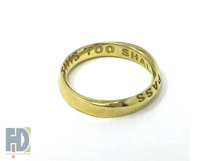 Sterling Silver Ring with Rope Design - This Too Shall Pass in Hebrew &  English | aJudaica.com