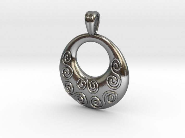 Tribal spirit [pendant] 3d printed