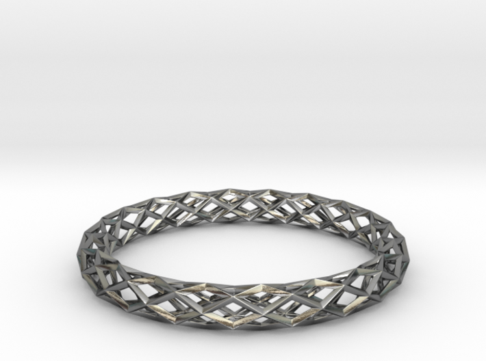 Diamond Check Bracelet 3d printed