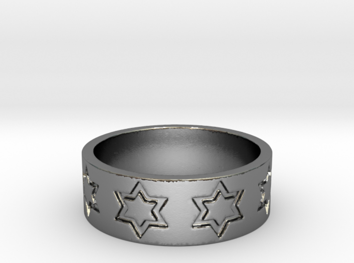 51 STAR RING Ring Size 8.25 3d printed 