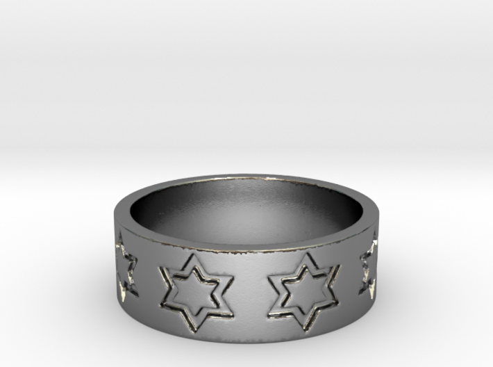 51 STAR RING Ring Size 8.25 3d printed