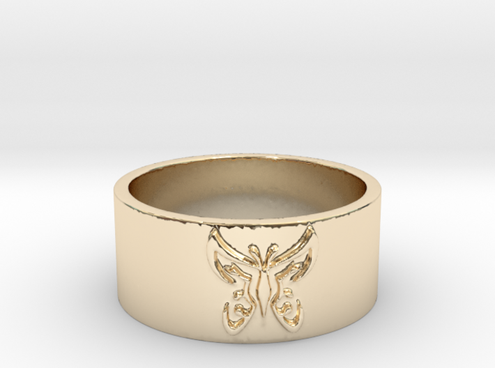 Butterfly V1 Ring Size 7 3d printed