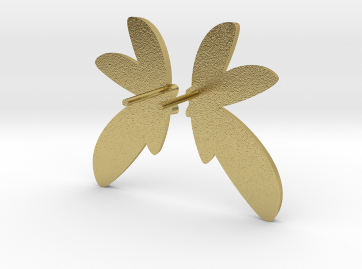 Abstract Fan Earrings V DESIGN LAB 3d printed
