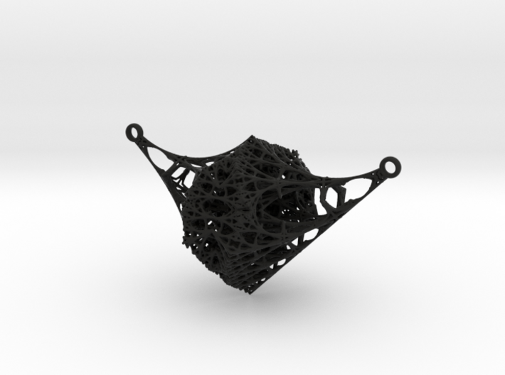 Dandelion Fractal Necklace 3d printed 