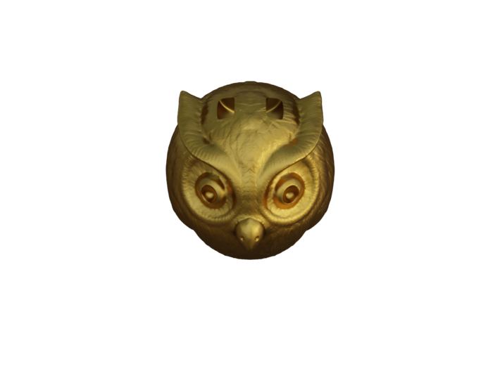 Owl charm 3d printed 
