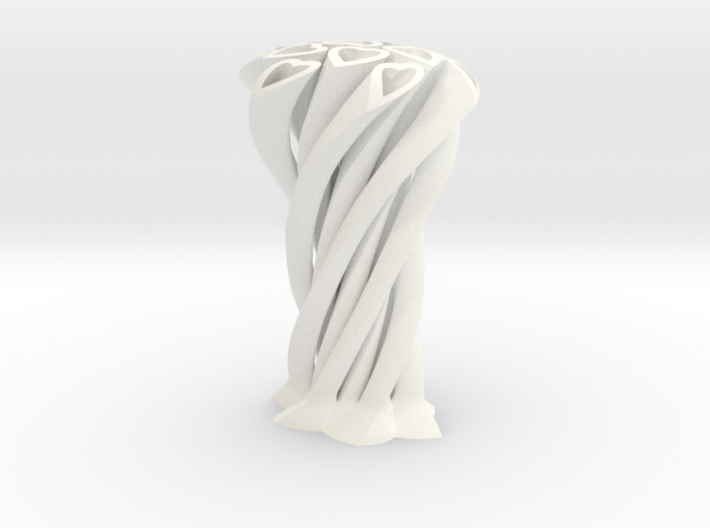 Hearts Vase 3d printed